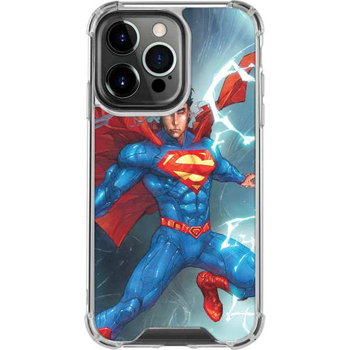 DC Comics Superman Elements iPhone 16 Pro Clear Case